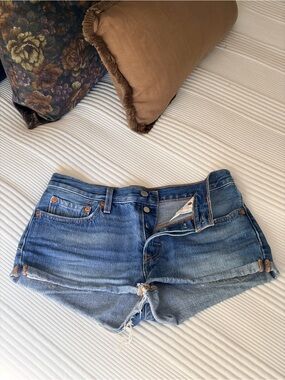 Levi's Women's Blue Denim Shorts